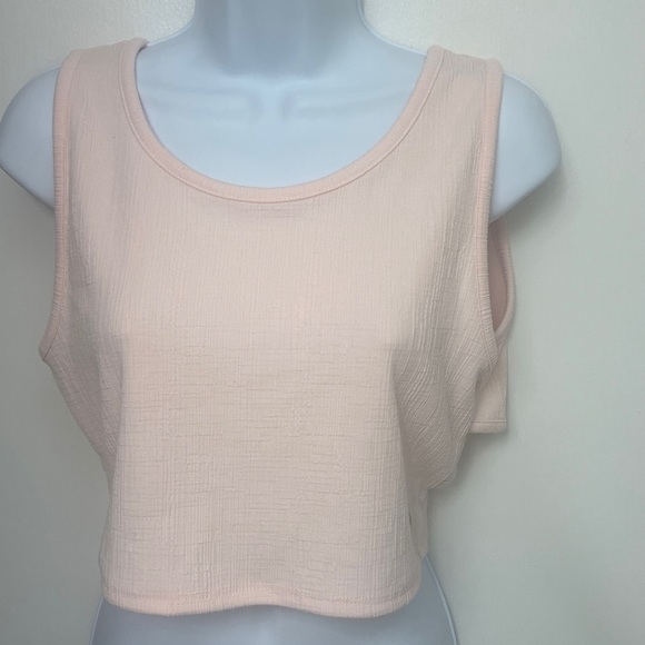 126. Roxy Good Keepsake Sleeveless Cropped Tank Top, Rose Quartz, Sz XL, NWT - Picture 6 of 11